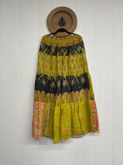 Pareo Kantha Lotus Maxi Skirt 0826 280