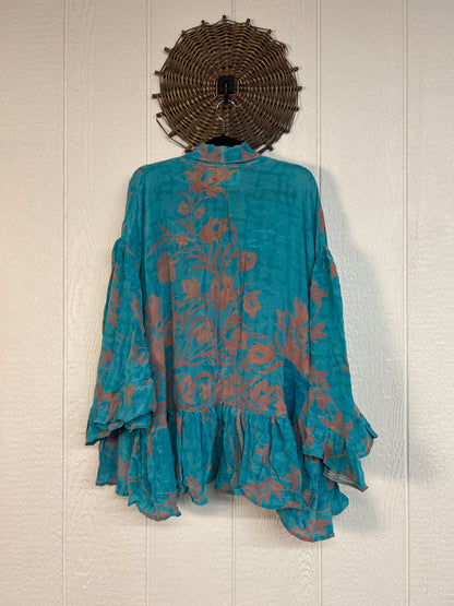 Crepe Sari Wild Rose Top 1026 008
