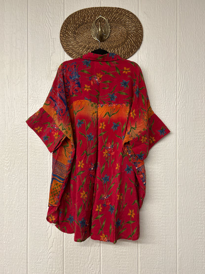 Crepe Sari Free To Be Button Down 0626 044