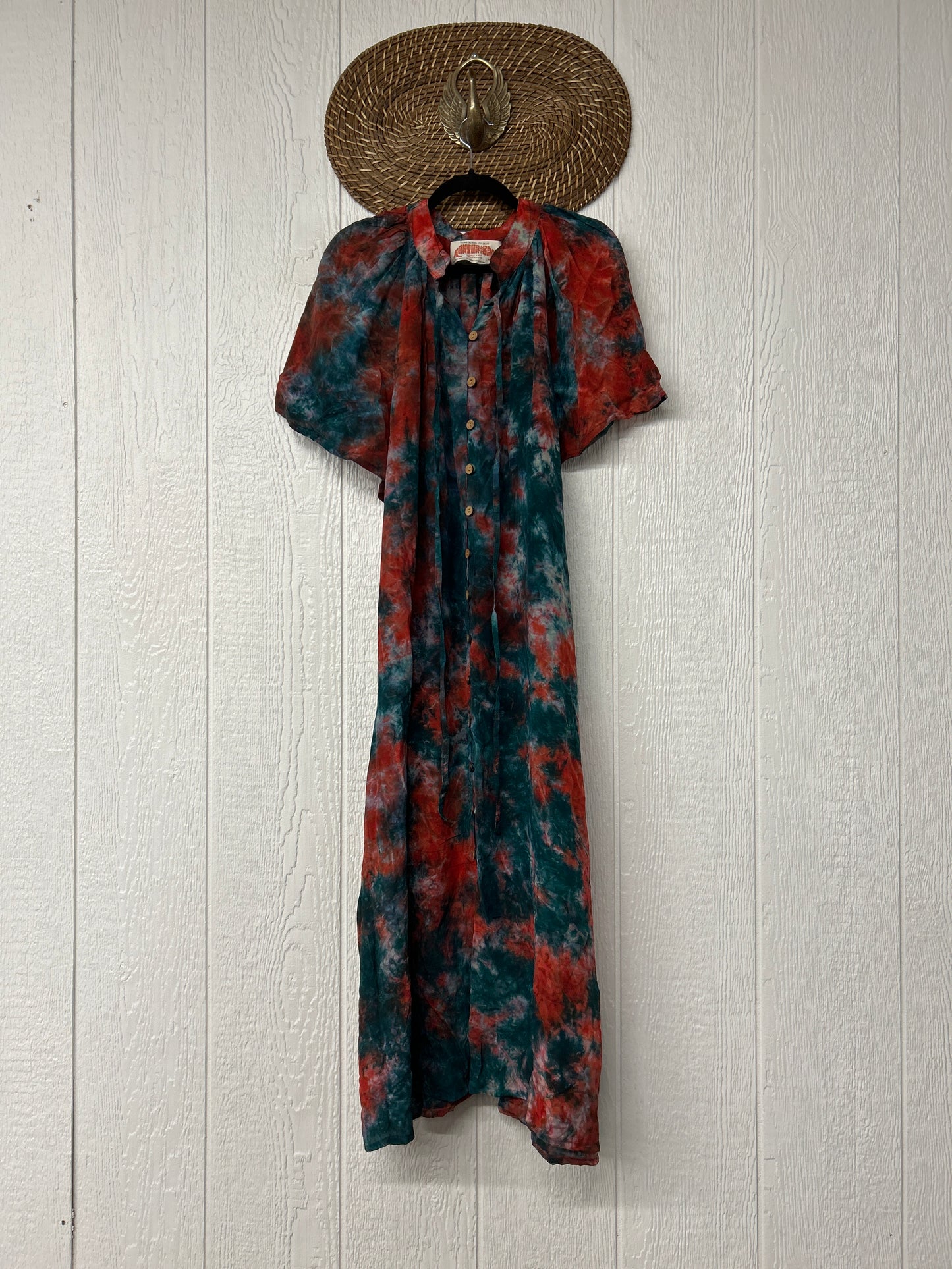 Crepe Sari Summer Woodstock Duster 0626 174