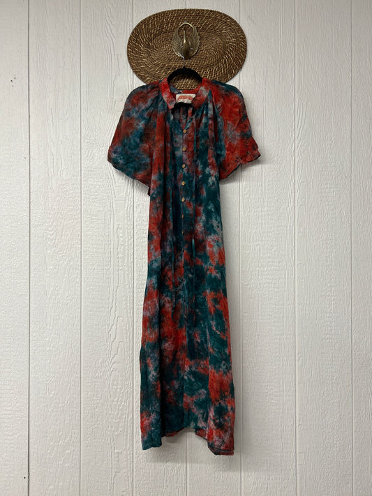 Crepe Sari Summer Woodstock Duster 0626 174
