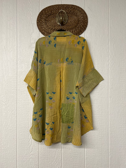 Crepe Sari Free To Be Button Down 0626 131