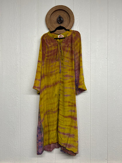 Crepe Sari Woodstock Duster Dress 0226 166