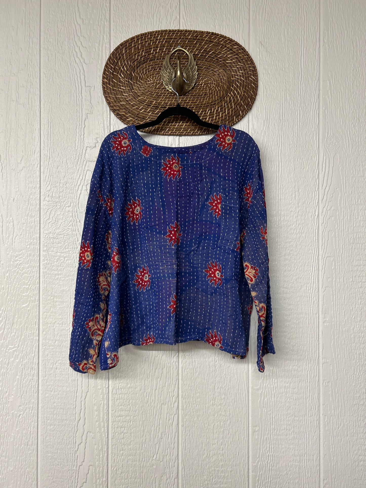 Pareo Kantha Wanderer Pocket Crop Top 0226 153
