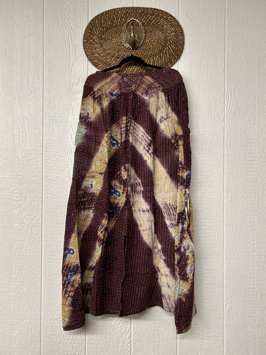 Pareo Kantha Butterfly Cargo Skirt 0526 026