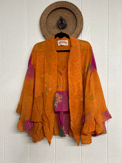 Crepe Sari Wild Rose Top 1225 026