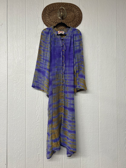 Crepe Sari Woodstock Duster Dress 0226 110