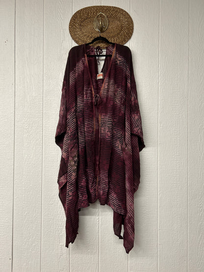 Crepe Sari Orchid Kimono 0626 001