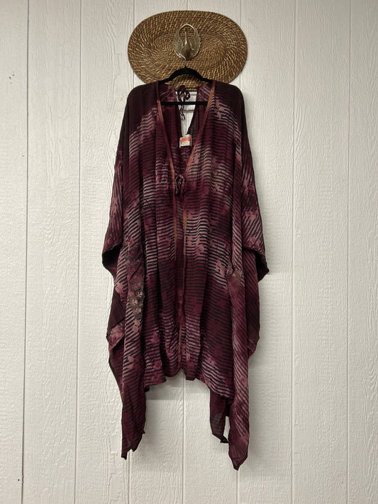 Crepe Sari Orchid Kimono 0626 001
