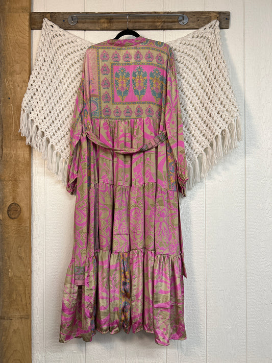 Rasgulla Sari Luminous Maxi Dress 0226 256