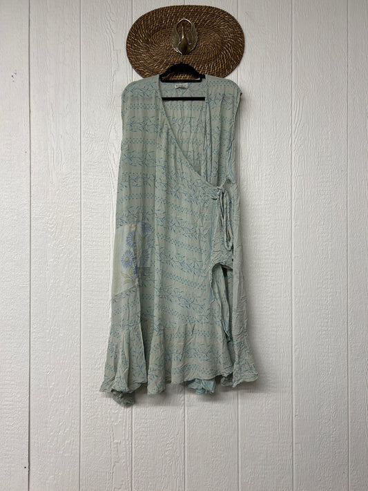 Alchemi Crepe Sari Rhapsody Kimono Vest 0926 001
