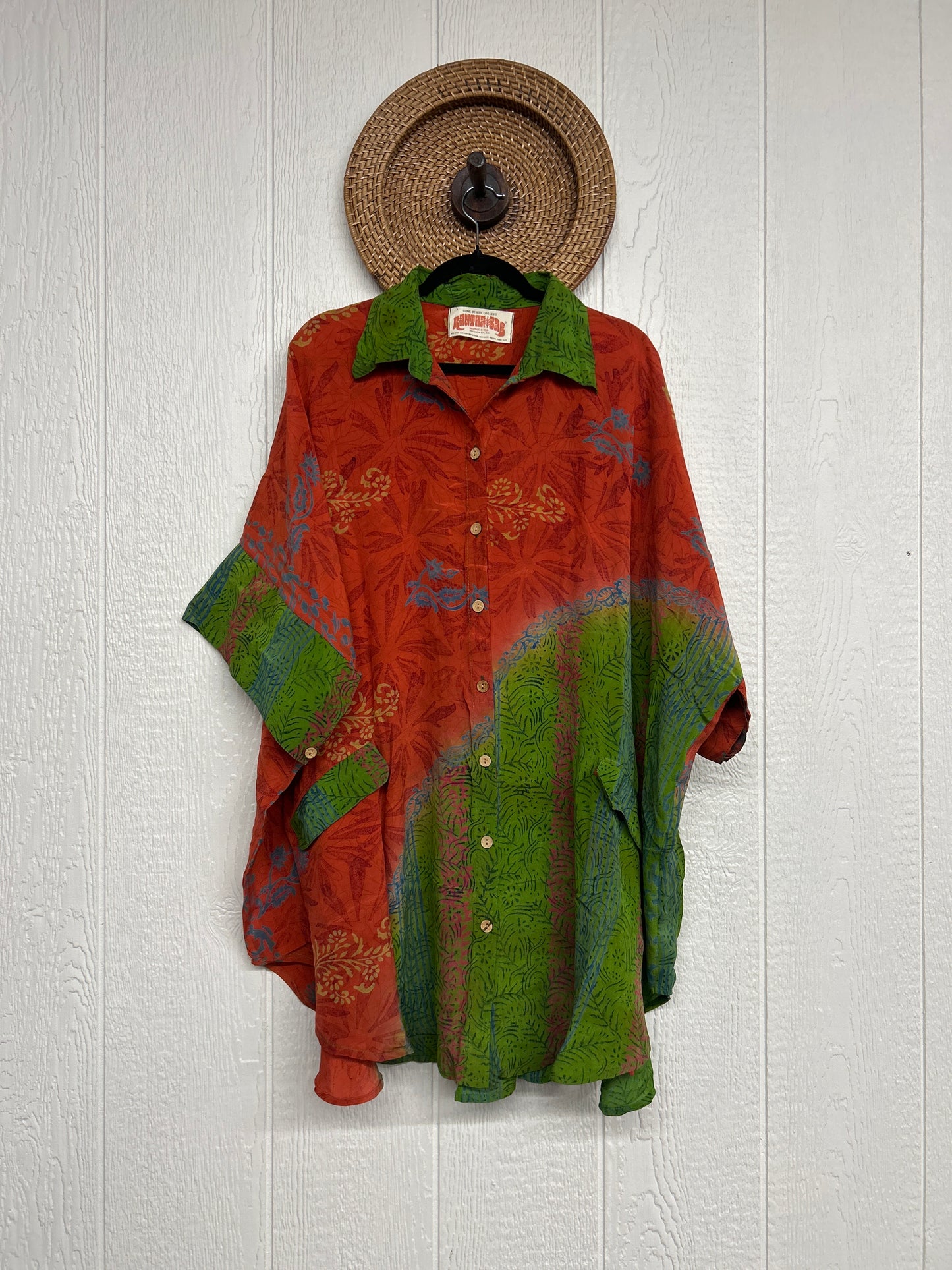 Crepe Sari Free To Be Button Down 0626 195