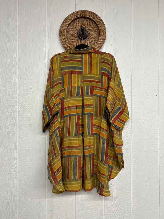 Crepe Sari Free To Be Button Down 0626 202