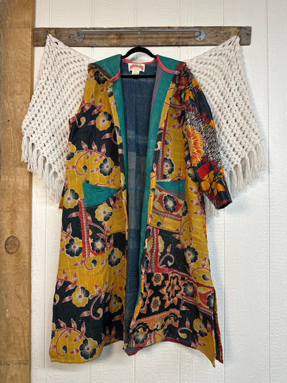 Fine Kantha Rising Sun Coat 1125 256