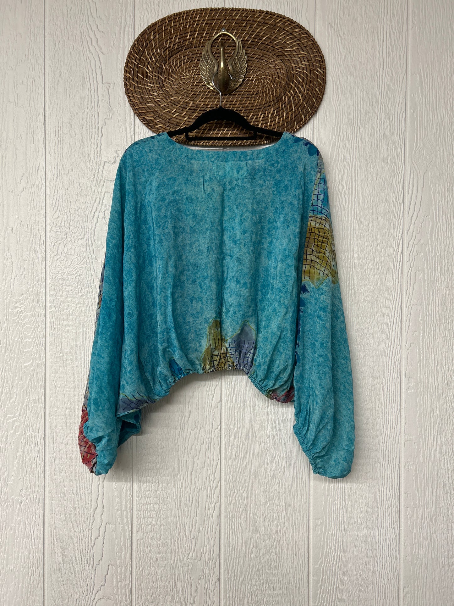 Crepe Sari Luna Crop Top 0126 258