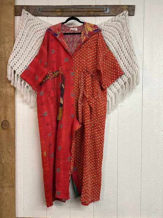 Kantha Zen Hoodie Jumpsuit 0925 226