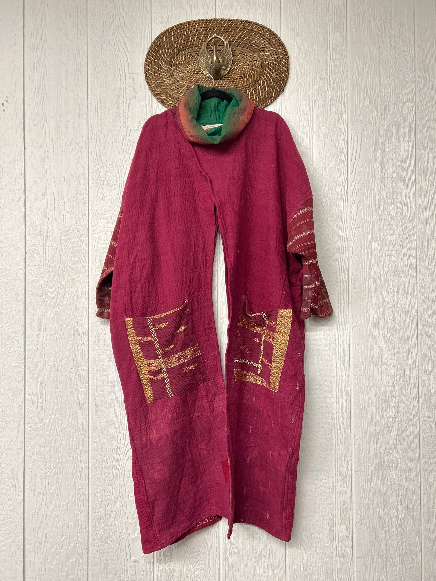 Fine Kantha Cowl Split Pullover 1225 065