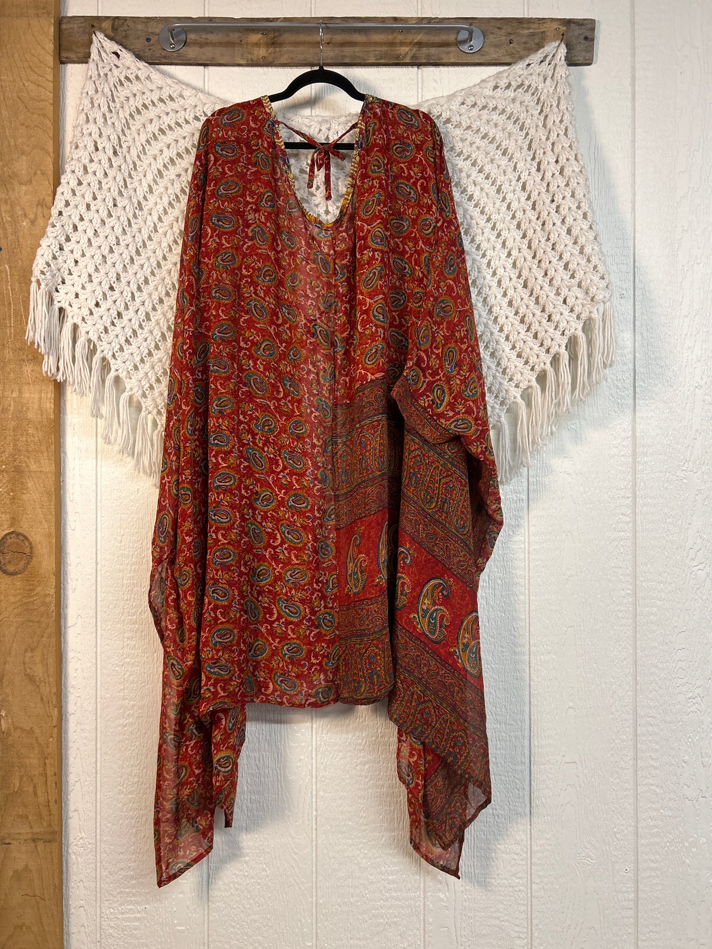 Crepe Sari Orchid Kimono 0626 204
