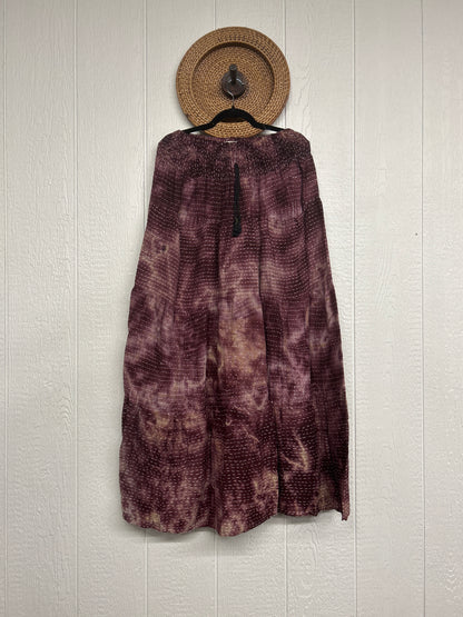 Pareo Kantha Lotus Maxi Skirt 0826 096