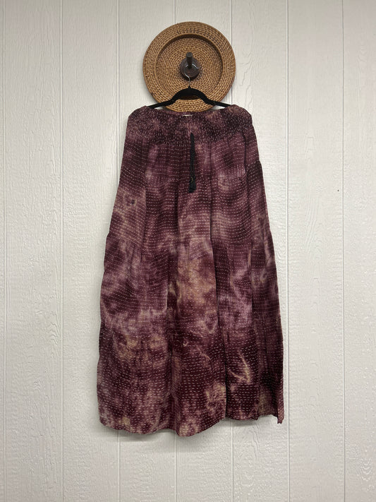 Pareo Kantha Lotus Maxi Skirt 0826 096