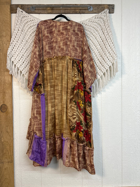 Rasgulla Sari Rhiannon Kimono 0826 117
