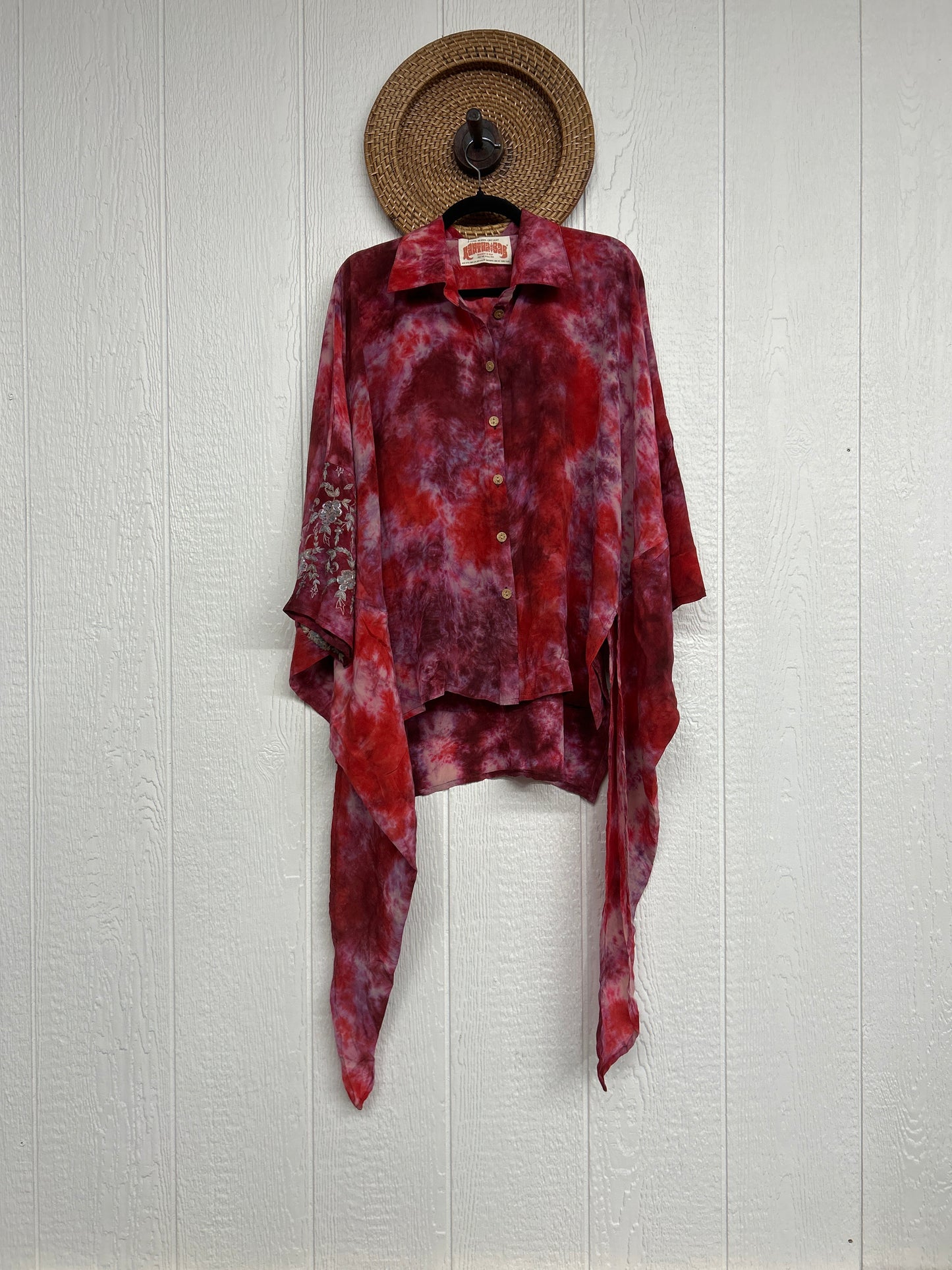 Crepe Sari Summer Nirvana Button Down 0626 267
