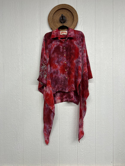 Crepe Sari Summer Nirvana Button Down 0626 267