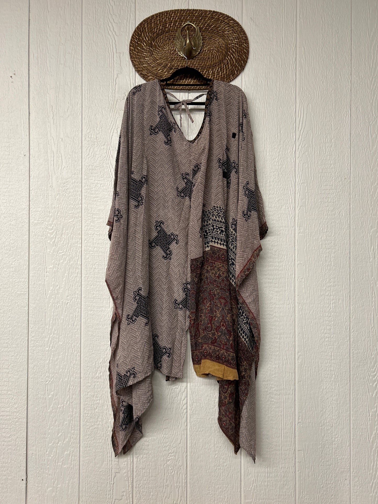 Crepe Sari Orchid Kimono 0626 135