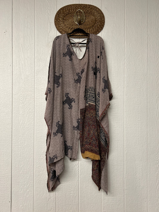 Crepe Sari Orchid Kimono 0626 135