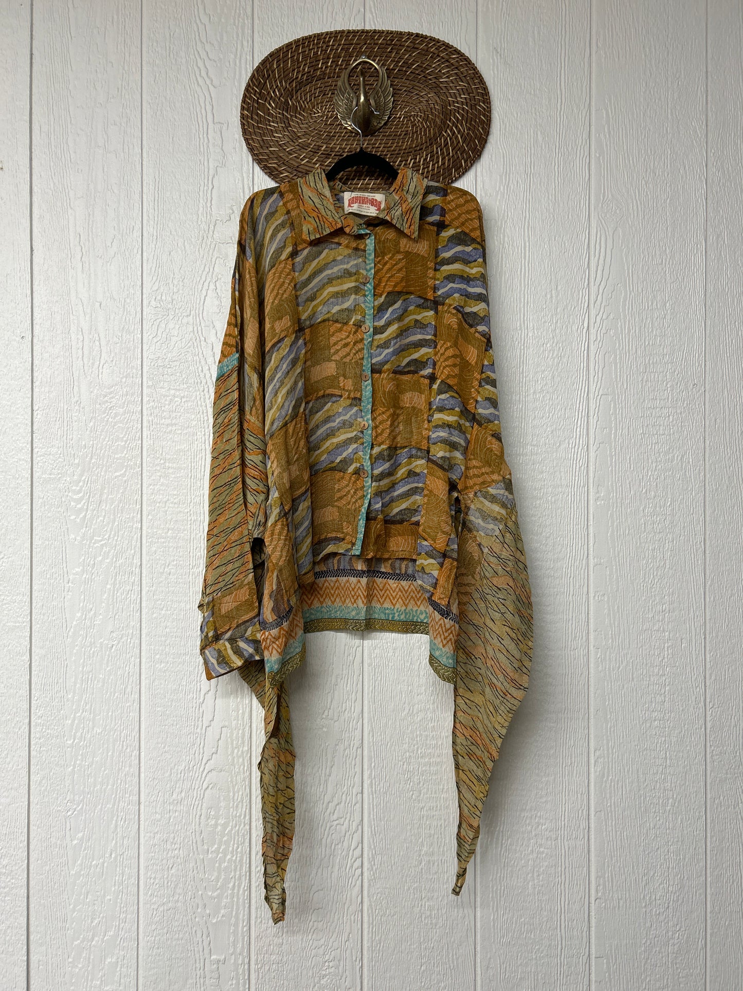 Crepe Sari Nirvana Button Down 1125 053