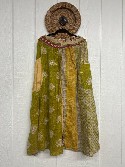 Pareo Kantha Butterfly Cargo Skirt 0426 176