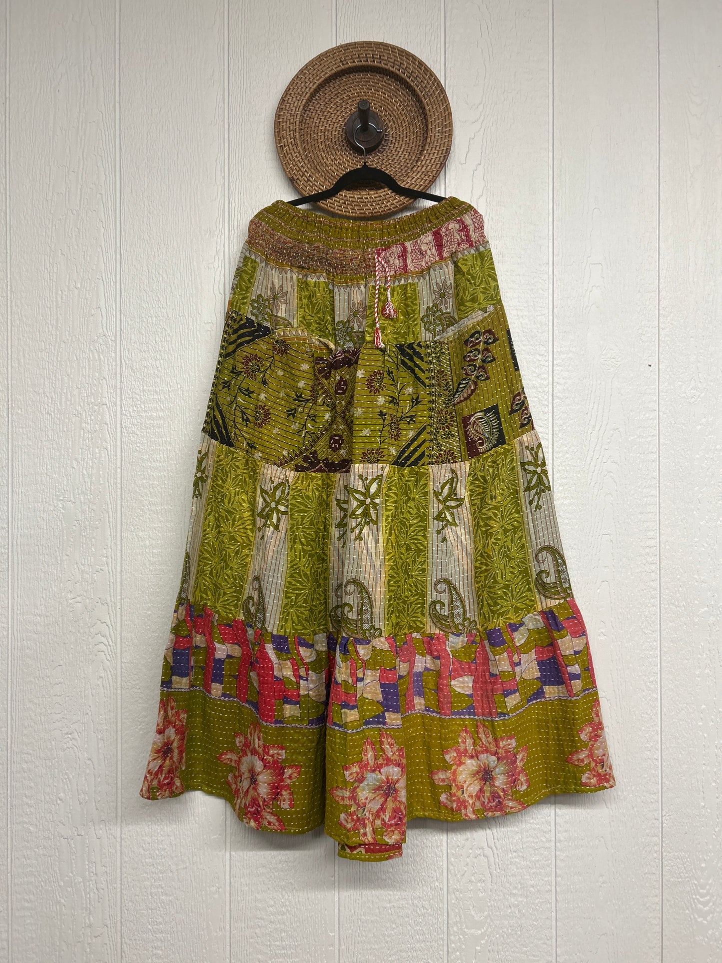 Pareo Kantha Lotus Maxi Skirt 0826 087