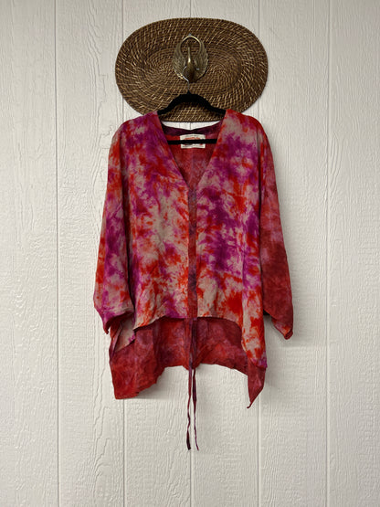 Crepe Sari Hi Lo Butterfly Top 0726 202