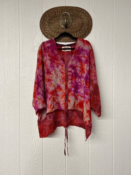 Crepe Sari Hi Lo Butterfly Top 0726 202