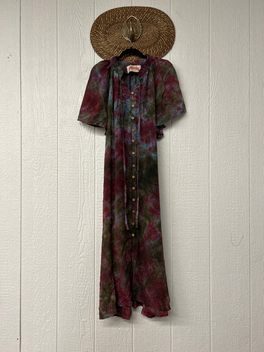 Crepe Sari Summer Woodstock Duster 0626 192