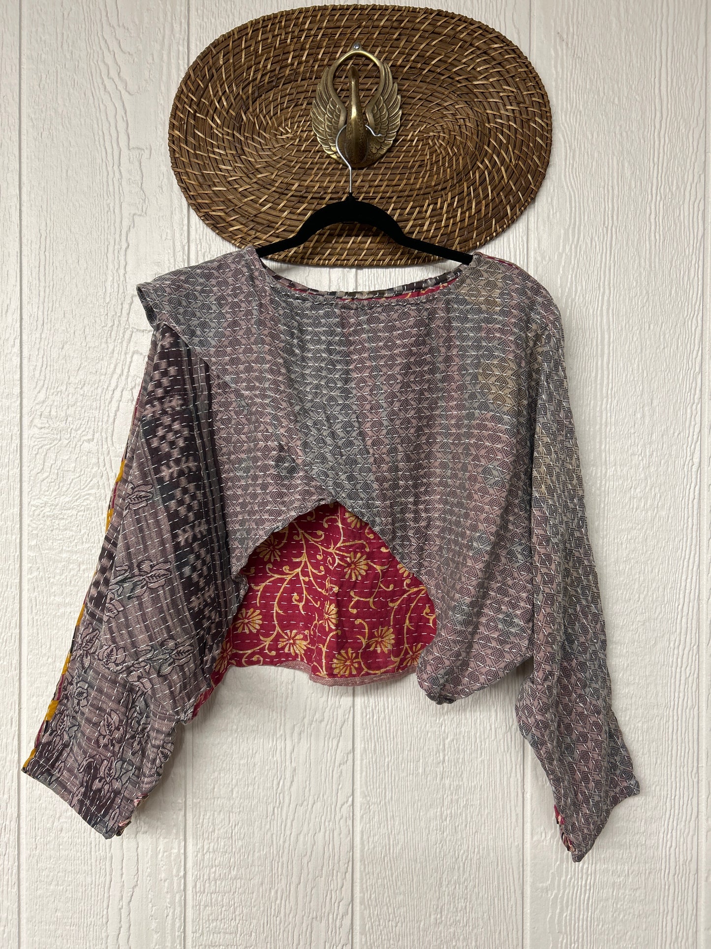 Pareo Kantha In Bloom Cropped Pullover 0326 221
