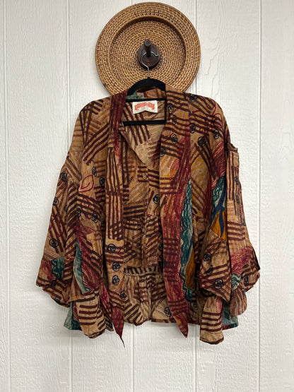 Crepe Sari Wild Rose Top 1225 121