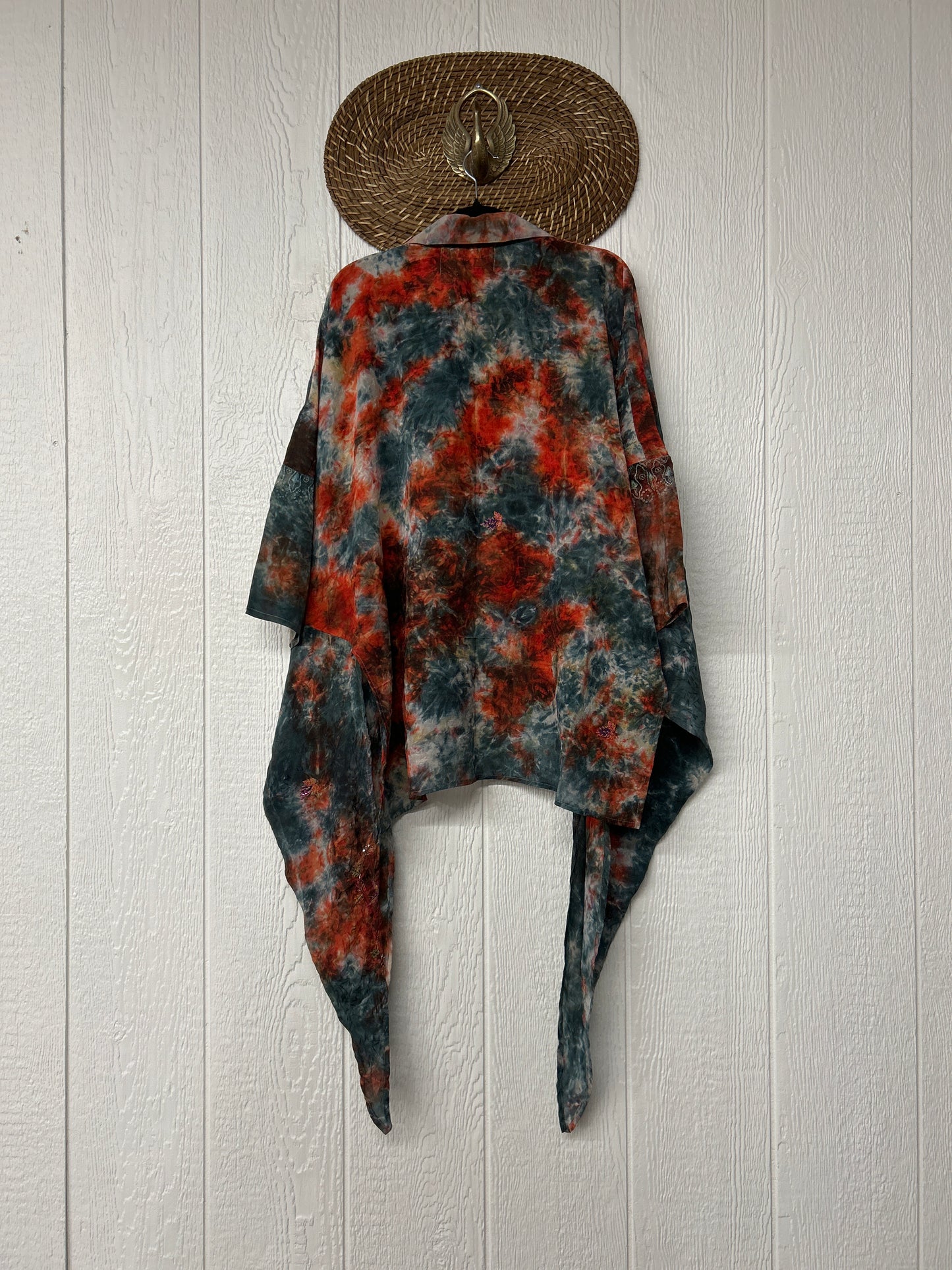 Crepe Sari Summer Nirvana Button Down 0626 095