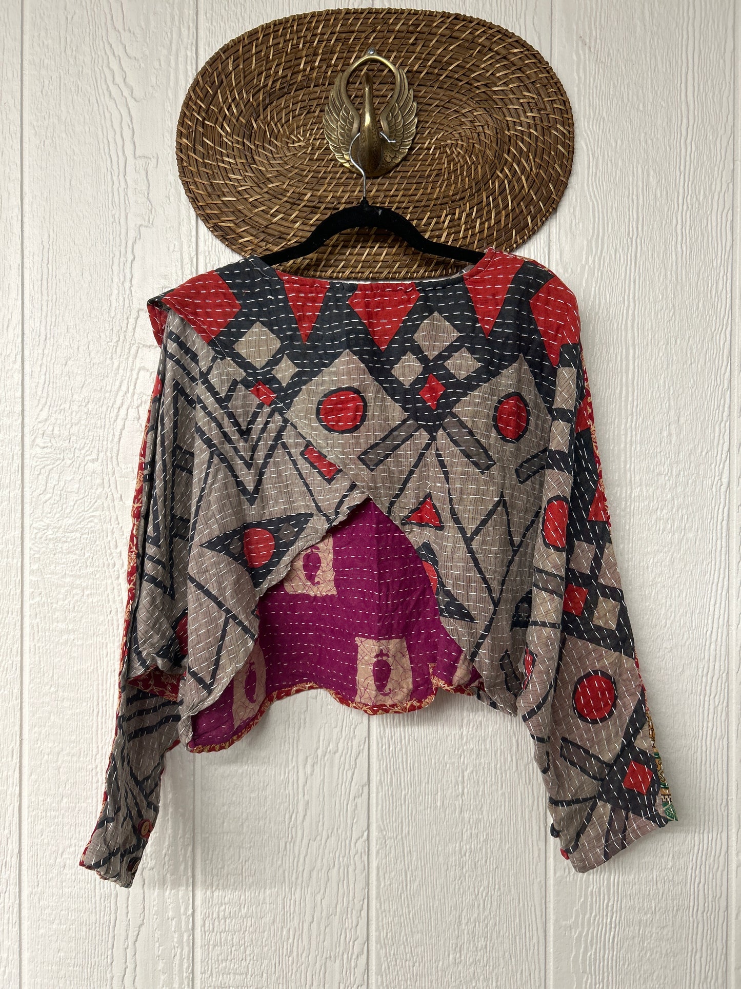 Pareo Kantha In Bloom Cropped Pullover 0326 170