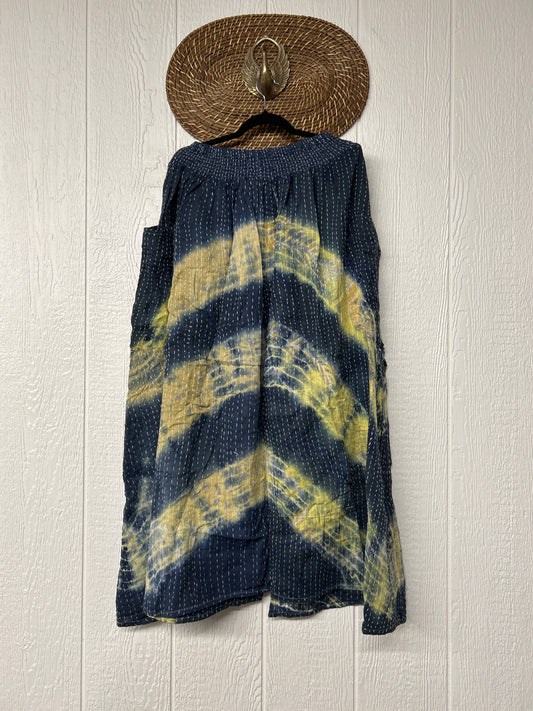 Pareo Kantha Butterfly Cargo Skirt 0526 023