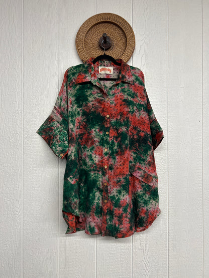 Crepe Sari Free To Be Button Down 0626 255