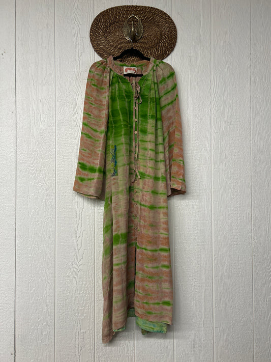 Crepe Sari Woodstock Duster Dress 0226 018