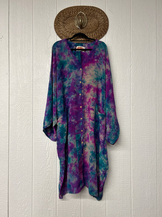 Crepe Sari Gaia Duster Dress 0426 155