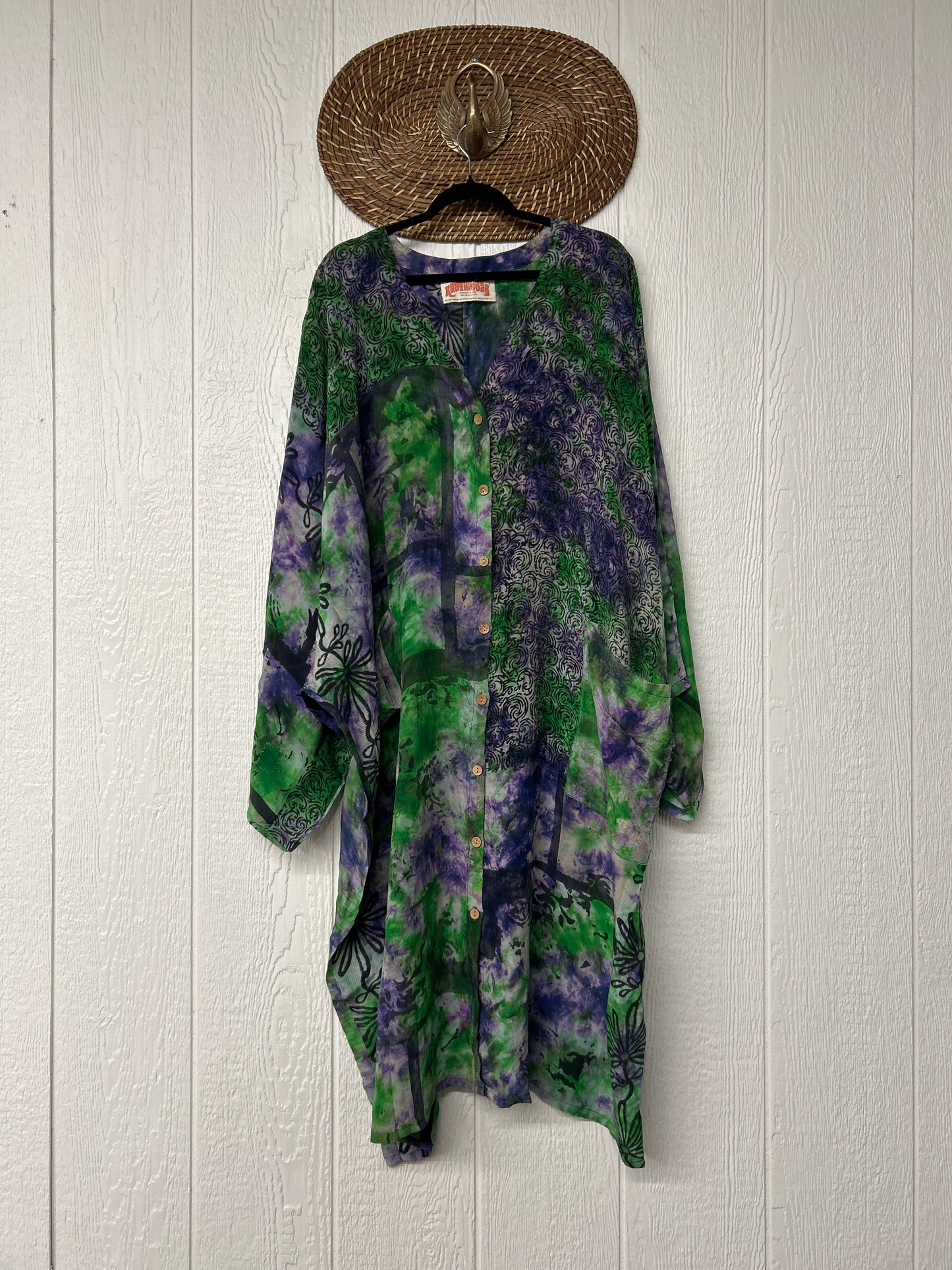 Crepe Sari Gaia Duster Dress 0826 039