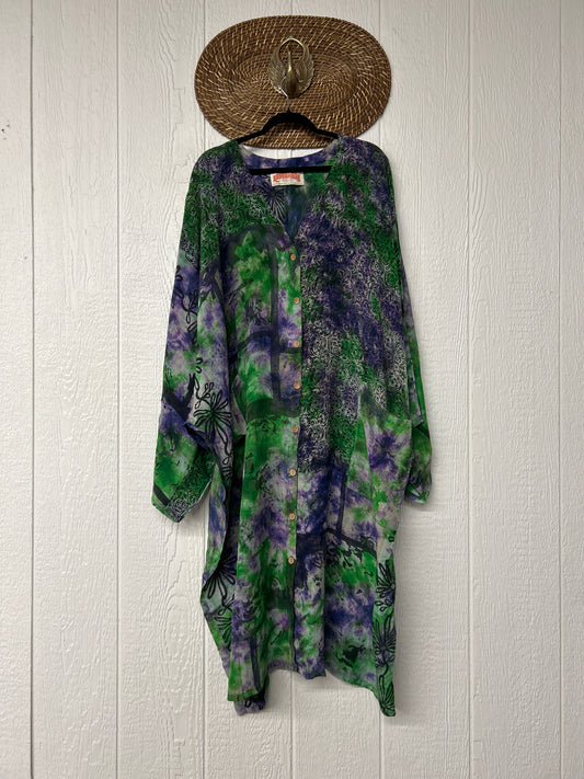 Crepe Sari Gaia Duster Dress 0826 039