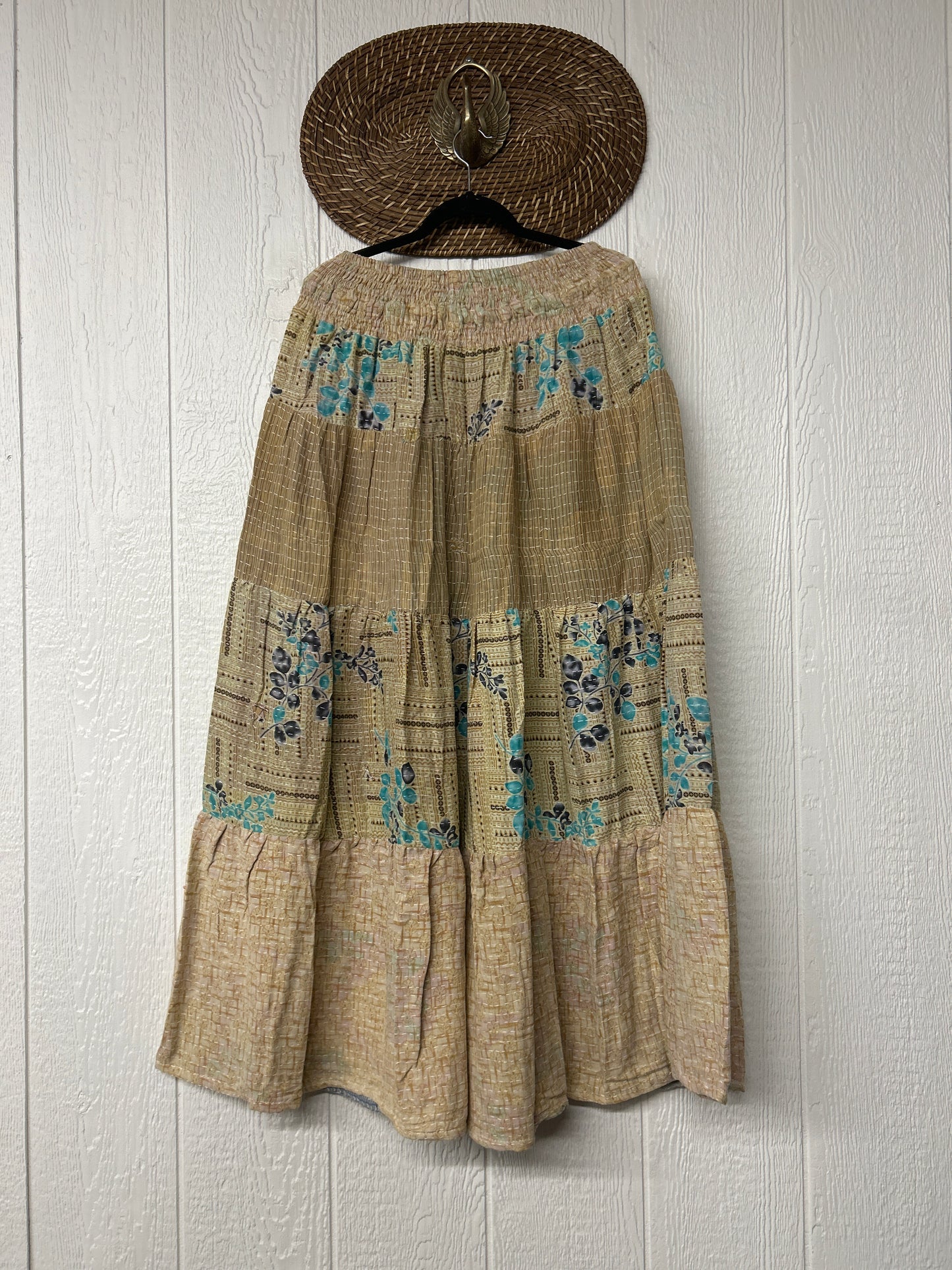 Pareo Kantha Lotus Maxi Skirt 0826 144