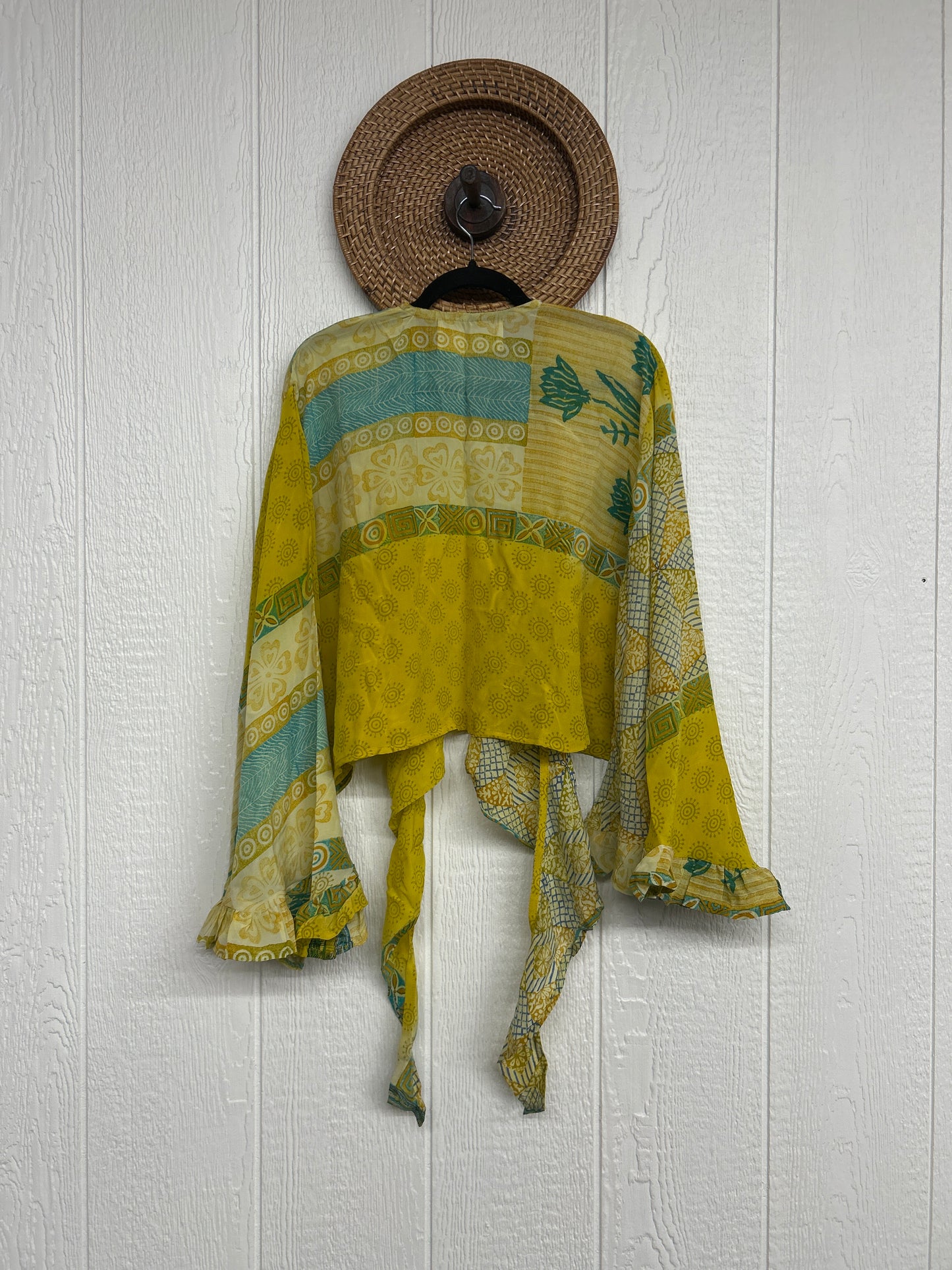 Crepe Sari Zeppelin Crop Shrug 0426 185