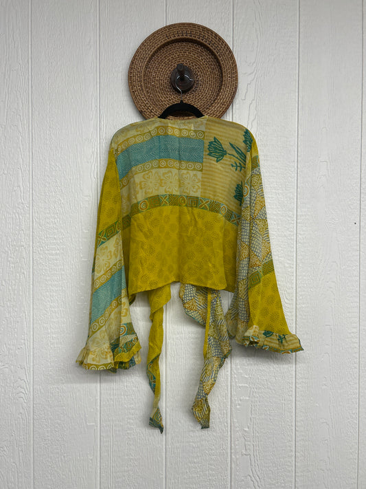 Crepe Sari Zeppelin Crop Shrug 0426 185