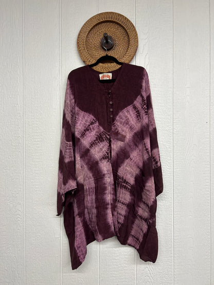 RETAIL Aura Edit Crepe Sari Gaia Split Tunic 0726 004