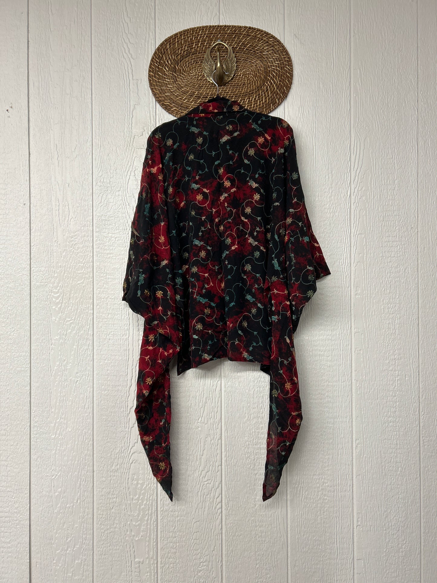 Crepe Sari Summer Nirvana Button Down 0626 170